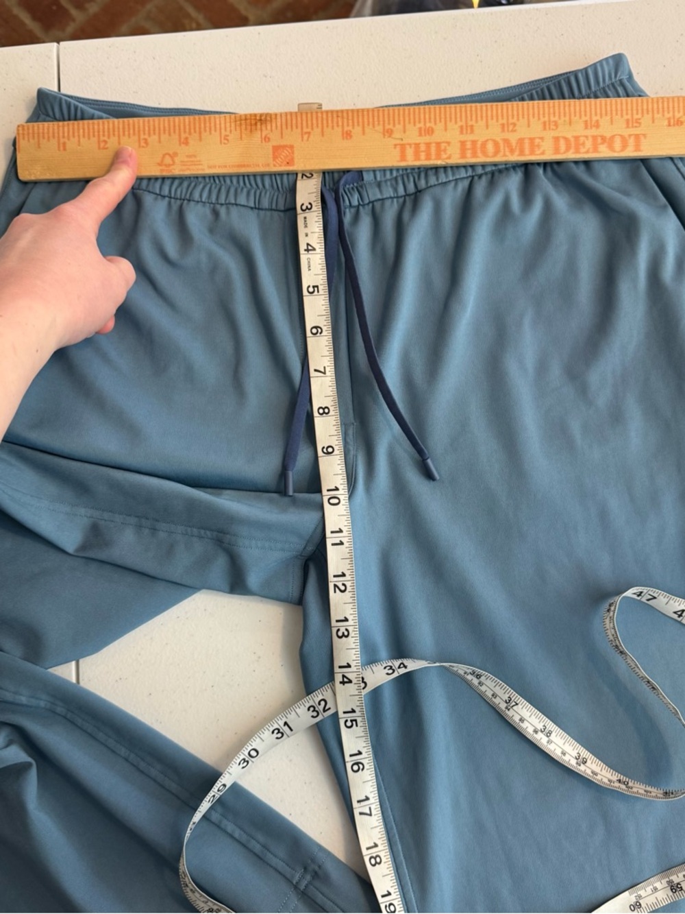 Lululemon Luxtreme Straight-Leg Mid-Rise Pants Trouser Utility Blue Travel City - Picture 8 of 10